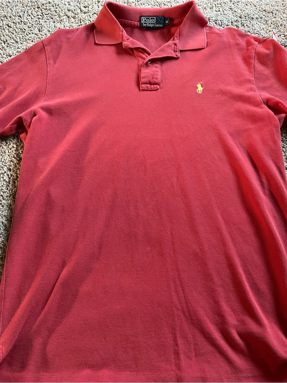 Polo by Ralph Lauren Men's Red/Coral Classic Fit Polo Shirt